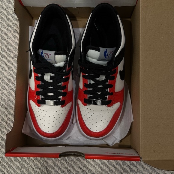 Nike Dunk Low EMB NBA 75th Anniversary Chicago (GS) - Picture 1 of 6